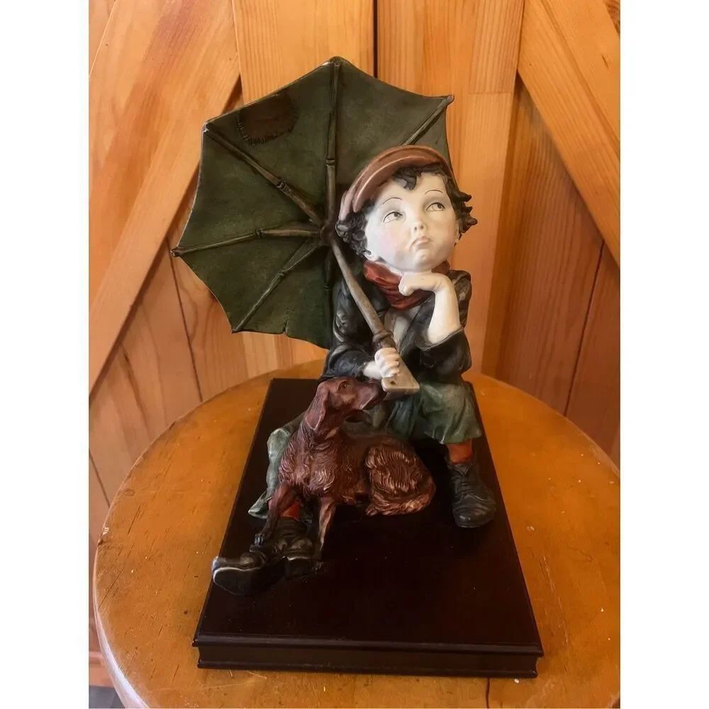 Giuseppe Armani “Awaiting The Rainbow” Florence Sculture, Signed (7565)